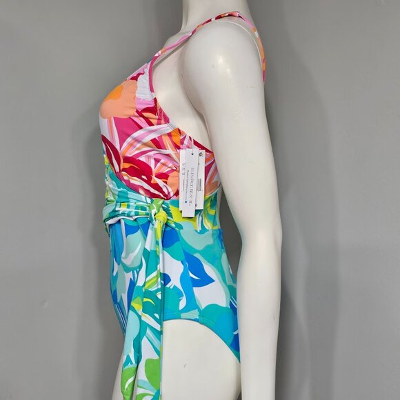 Bleu by Rod Beattie Surplice Tied One-Piece Swimsuit - Picture 3 of 8